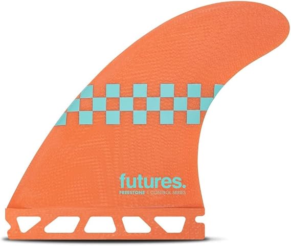 Futures Freestone Thruster Surfboard Fins - Salmon