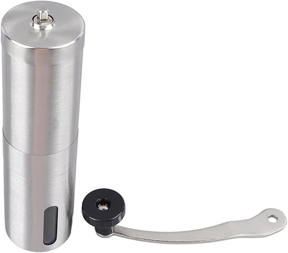 Manual Coffee Grinder, Stainless Steel Sealed Easy To Wash Accuracy Grinding Hand Coffee Grinder for Home, Camping, Travel, with Hand Crank