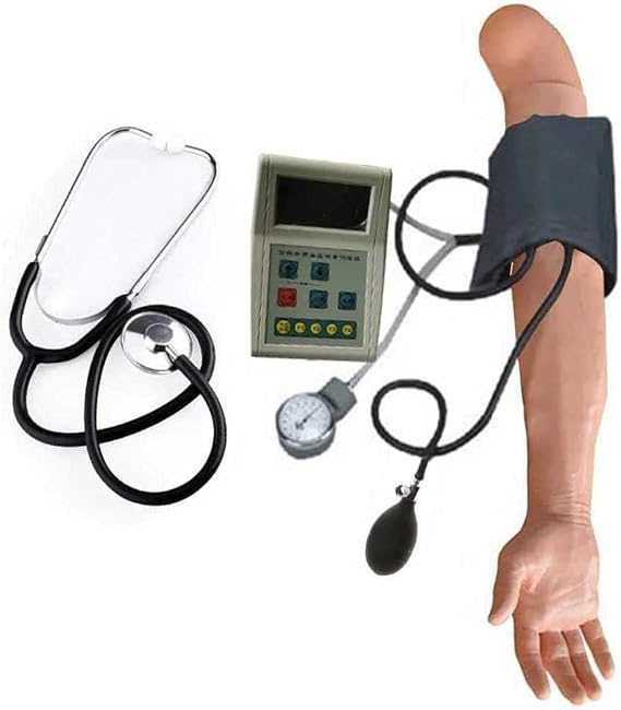 Advanced Blood Pressure Training Arm Simulator Blood Pressure Training Arm Model Manikin for Basic Nursing Teaching Medical Training Skills
