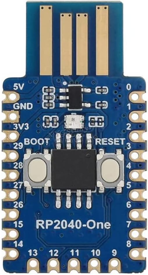 RP2040-One, 4MB Flash MCU Board Based On for Raspberry Pi RP2040 Microcontroller Chip with Dual-core Arm Cortex M0+ Processor @XYGStudy