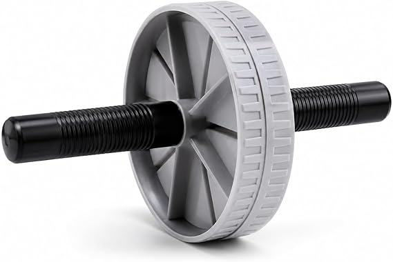 Ab Wheel Roller for Core Training, Grey and Black