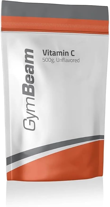 GymBeam Vitamin C Powder - Ascorbic Acid Powder Dietary Supplement to Support the Nervous and Immune System Energy Production Collagen Formation (500 g)