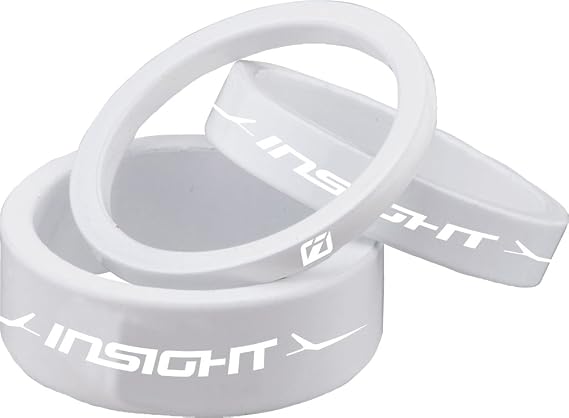Alloy Headset Spacers White 1-1/8" 3mm/5mm/10mm