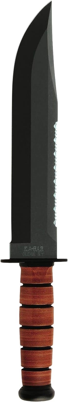 Ka-Bar Leather Handled Big Brother Knife