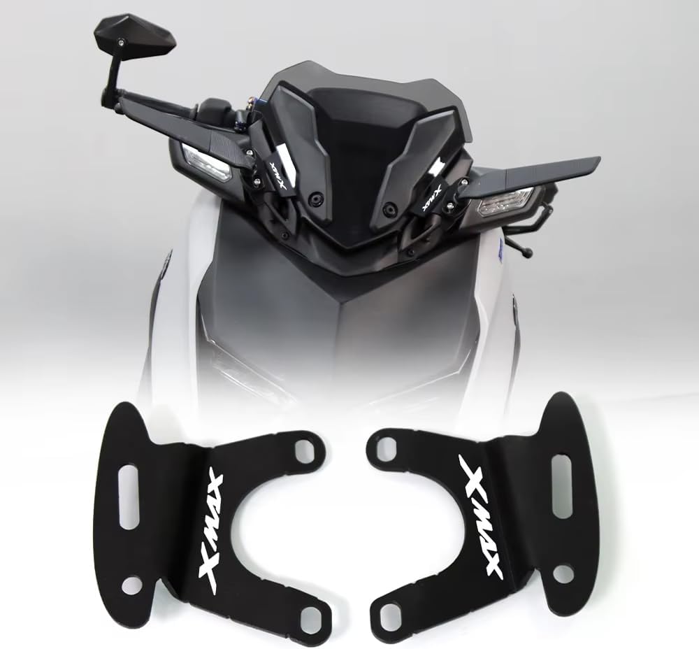For XMAX300 X-MAX 300 X-max300 2023 2024 Motorcycle Rear View Side Mirrors Front Bracket Xmax300 Rearview Holder Rearview Mirrors Bracket xmax300 XMAX LOGO