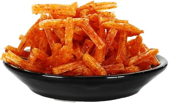 Spicy Chinese Strips,Mini Spicy Gluten Strips (La Tiao), hot Strip, Irresistibly Chewy,latiao Chinese Snack (0.6oz Pack)Asian Snacks, 5Pack