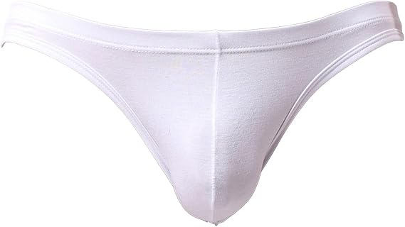 Men's Bikini Briefs Sexy Low Rise Bulge Pouch Bikini Briefs Stretch Cotton Underwear Underpanties