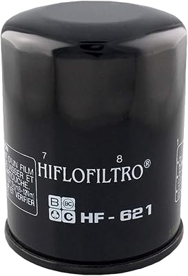 HiFloFiltro HF621 Premium Oil Filter, Single