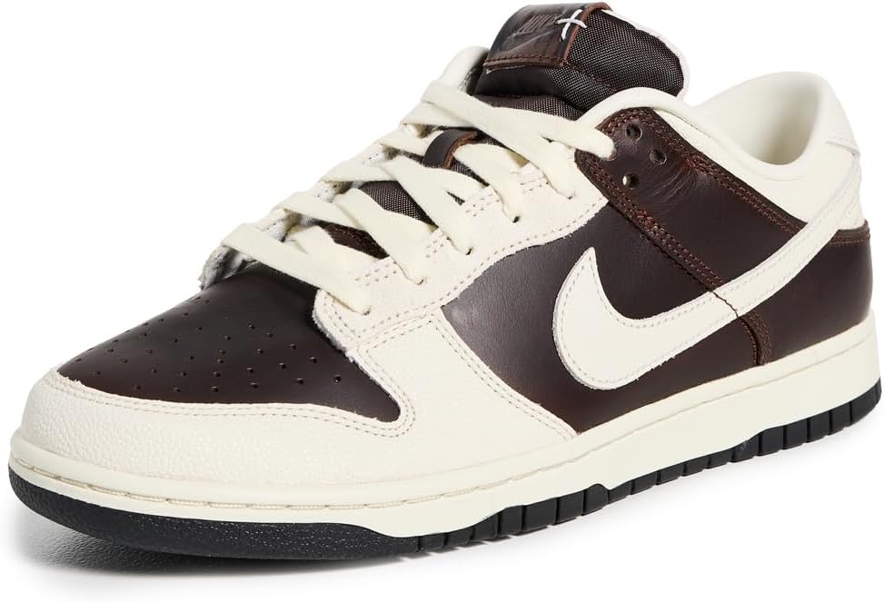 Retro Men's Nike Dunk Low Shoes in Fauna Brown/soft Pearl-soft Pearl-black