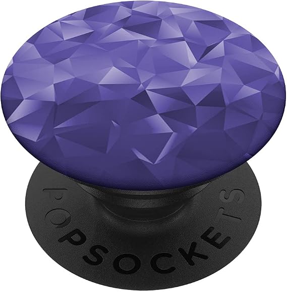 Cool Modern Violet Purple Ombre Gradient Geometric Pattern PopSockets Swappable PopGrip