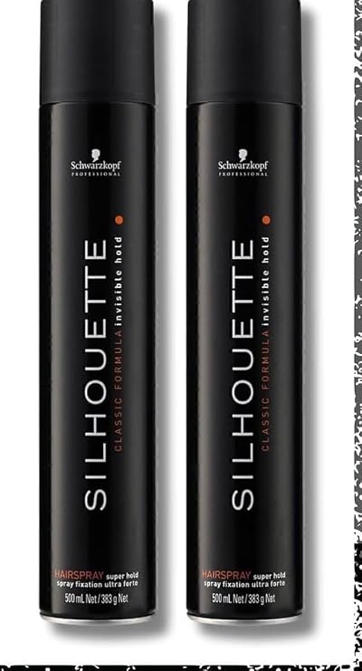 Silhouette Güçlü Tutuşlu Süper Tutucu Saç Spreyi 500ml 2'li Paket, S4045787464016