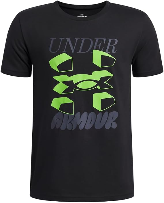 Under Armour Boys' Split Big Logo Short Sleeve T Shirt