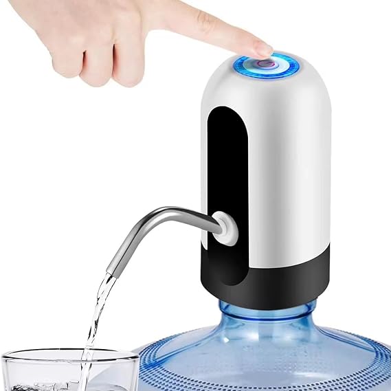 Eelectric Water Dispenser Pump for 5- Gallon Bottles, USB Rechargeable Automatic Drinking Water Pump for Home, Office, Camping.