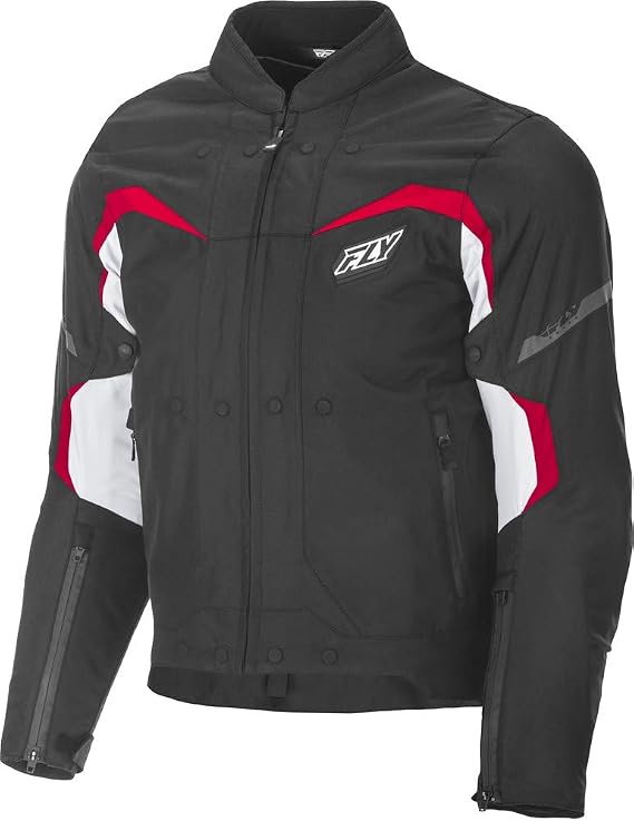 Fly Racing Street Butane Jacket (Medium) (Black/White/RED)