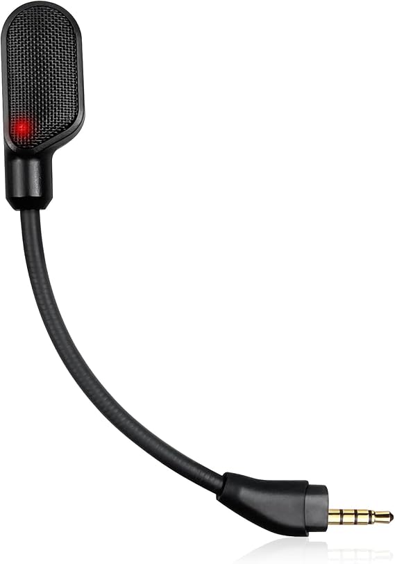 Mic for HyperX Cloud III & Cloud 3 Gaming Headsets, with Mute LED Indicator