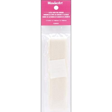 Spinrite Wonderart Latch Hook Rug Binding, 3.5 Yards, Natural