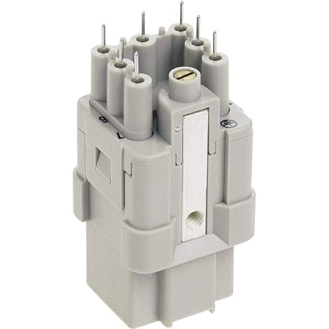 HARTING 09 12 007 3101 (HAN Q 7/0-F), 10 AMP,40 to +125 Degrees C, 600 V, 7 Contacts, Crimp Termination, Female, HAN Insert, HAN Q Series, Receptacle, Size 3A