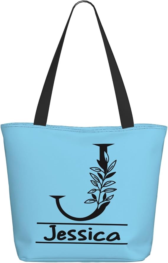 Custom Tote Bags, Design Your Own Heavy Canvas Tote Grocery Shopping Bag Customizable Gift
