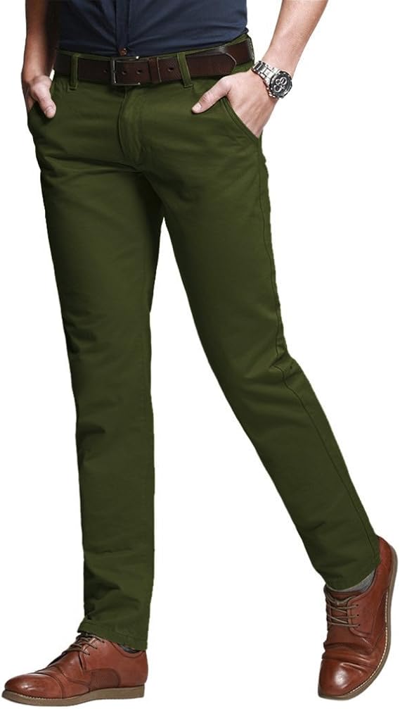 Match Men's Slim Tapered Casual Pants #8105