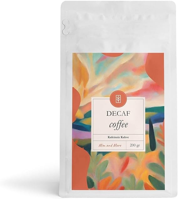 Mim and More Decaf Coffee - Kafeinsiz Çekirdek Kahve, 200 Gr