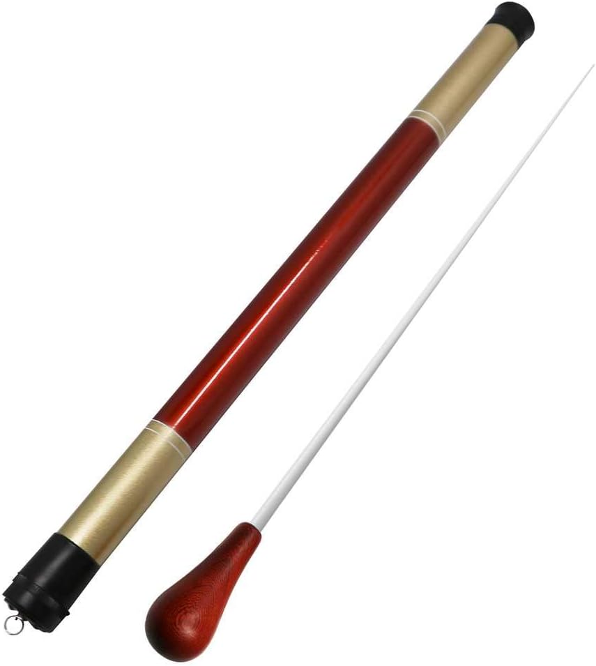 MOREYES Music Baton Orchestra Baton Band Conducting Baton with Tube Sleeve Rosewood Handle
