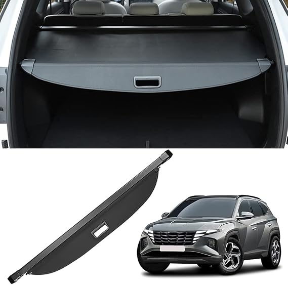 Retractable Cargo Cover for Hyundai Tucson 2022-2026 | Privacy Anti-Theft Security Shielding Shade, Hyundai Tucson Accessories,Waterproof Rear Trunk Cover