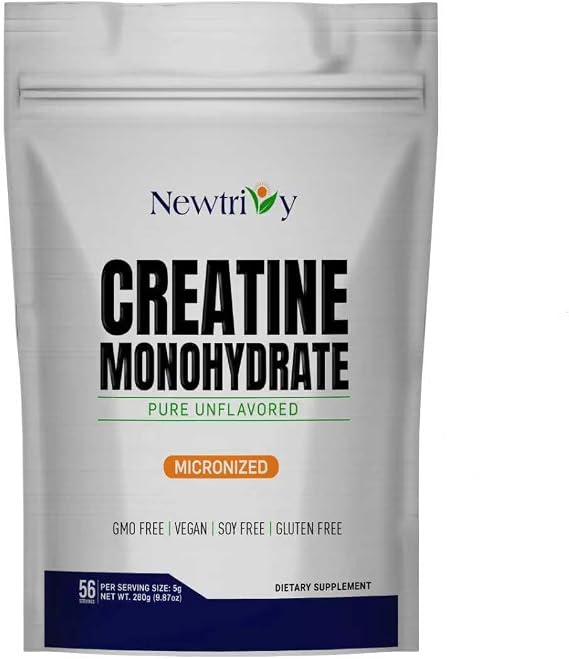 Creatine Monohydrate,Micronized, Pure,Unflavored,280g (9.8oz)
