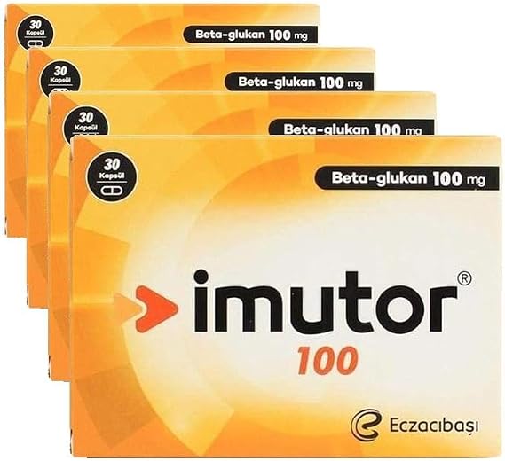 Imutor 100 30 Kapsül - Beta Glukan - Bağışıklık (4 paketi)