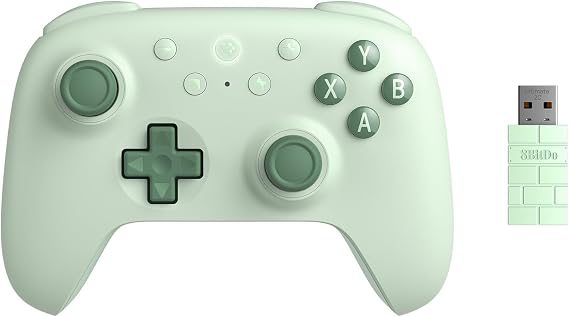 8Bitdo Ultimate 2C Wireless Controller for Windows PC and Android, with 1000 Hz Polling Rate, Hall Effect Joysticks and Triggers, and Remappable L4/R4 Bumpers (Green)