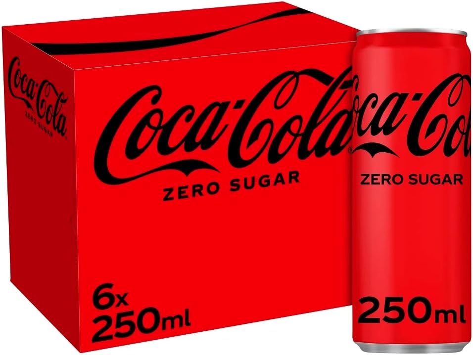 Coca-Cola Zero Sugar, 6 x 250ml