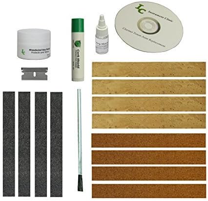 Clarinet Joint Cork Kit, Complete, Synthetic Cork, with Maintenance Items! (Adhesive not included due to shipping regulations)