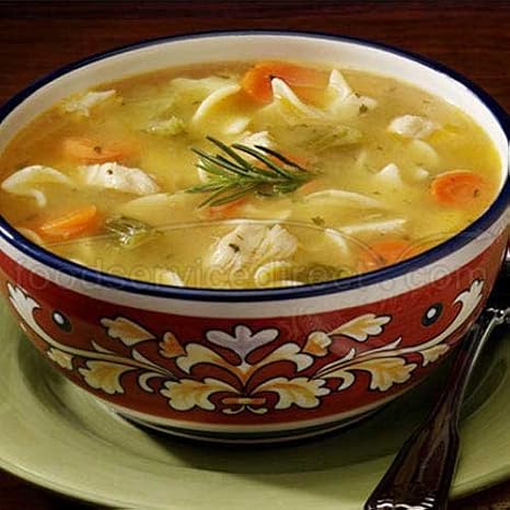 Campbells Frozen Condensed Roasted Chicken Noodle Soup - 4 lb. tray, 3 per case