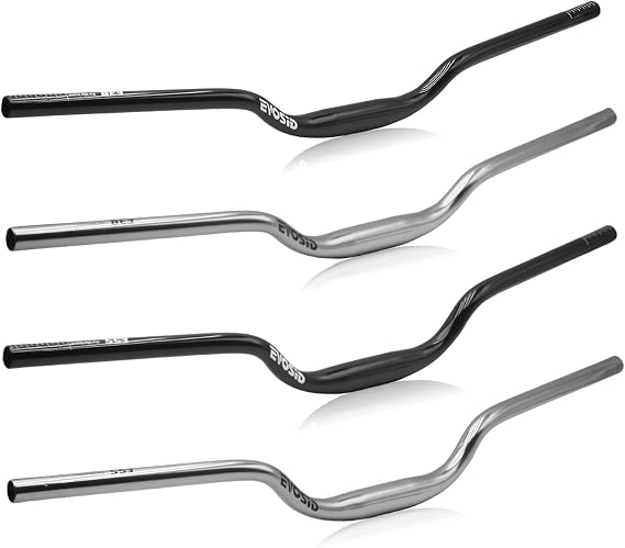 31.8MM Mountain Bike Handlebar,Lightweight Aluminum Alloy Mountain Bicycle Riser Bar Length 800mm Rise 38/55mm MTB Bike Handlebar Compatible with Sur Ron Light Bee Dirt Bike,AM,DH,XC(Black-38mm Rise)