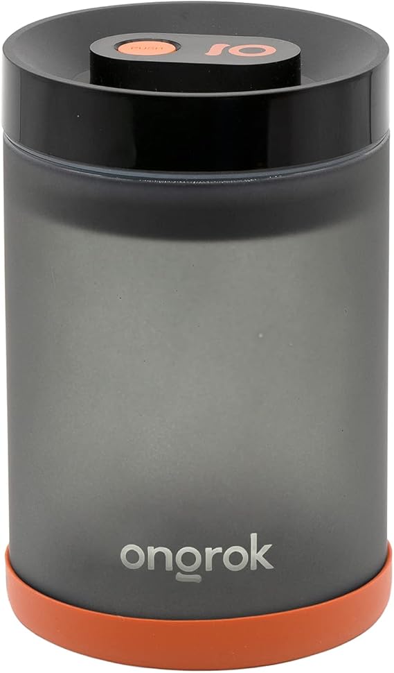 ONGROK Glass Storage Jar (800ml/2oz) with Vacuum Pump Technology, Air Proof Containers to Preserve Smell and Aroma