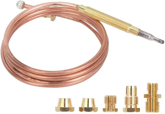 Thermocouple replacement for Induction Cooker, Gas Stove Universal Thermocouple Fireplace Replacement Kit Adaptors for Gas Stove, Heating Device and other Burning Appliances