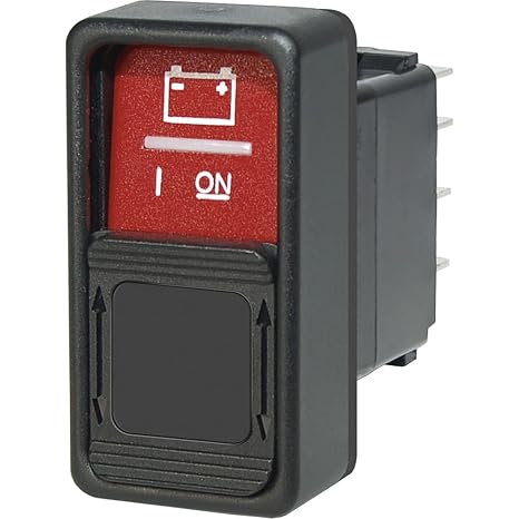 Blue Sea Systems 2145 SPDT Remote Control ON-OFF-ON Contura Switch for ML Relays