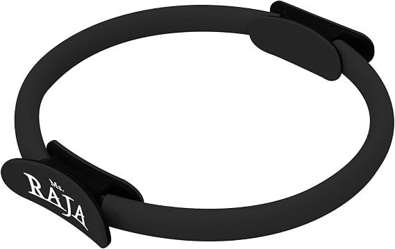 MRG Fitness Ring, Pilates Ring, Mini, 15 inches, Black, White, Ranking, Lightweight, Cardio Exercise, Exercise, Tightening, Shaping, Core Training, Easy, Exercise, Diet, Pilates Equipment, Muscle Training, Home Training, Goods, Yoga, Stretching, Posture, Beautiful Body, Pilates Circle Diameter 15.0 inches 38 cm, Black