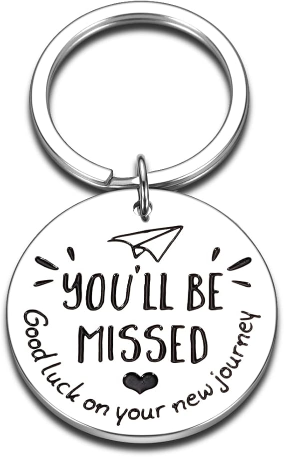 Going Away Gifts for Coworkers Women Men, Retirement Leaving Gifts for Coworker Work Bestie New Job Promotion Keychain, Employee Appreciation Gifts, Administrative Professional Day Gifts for Men Women