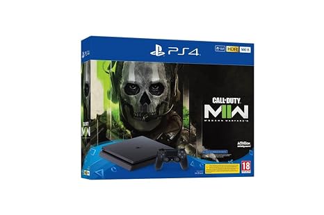 Playstation Sony 4 Slim 500GB Black + Voucher Call of Duty Modern Warfare II