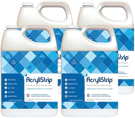 Acrylistrip Professional Floor Wax Remover and Stripper - Case of 4 Gallons