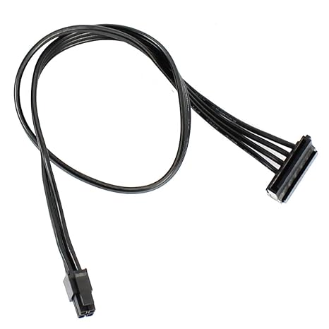 JMT PC Power Supply Cable Mini 4 Pin to SATA SSD for Lenovo M410 M415 M425 B415 M610 M710 M4200R Motherboard 4P to 1 / Turn 2 SATA (Type 1 40cm)