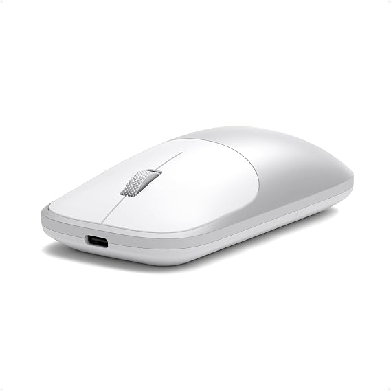 Satechi Slim EX Wireless Mouse Bluetooth 2.4GHz Silent Click Silver