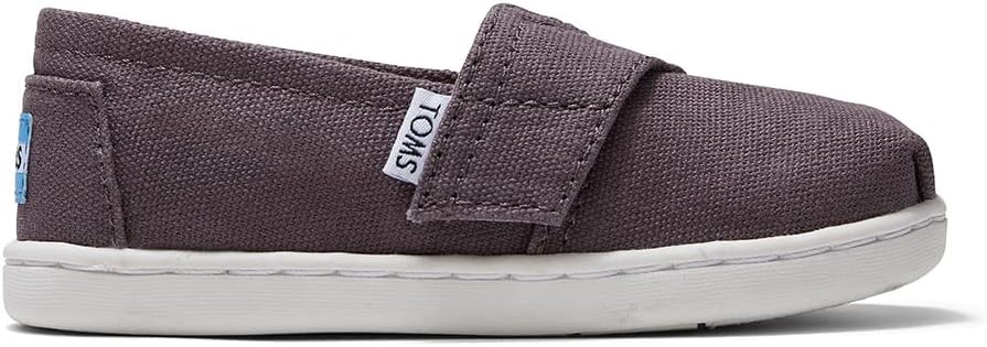 TOMS Tiny Unisex Alpargata Espadrille Loafer Flat, Ash Canvas, 4