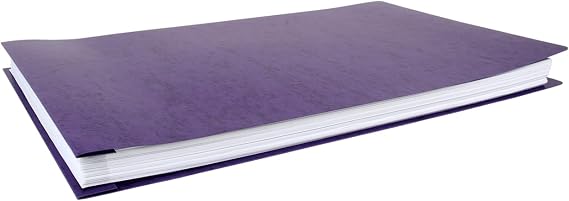 11x17 Report Cover Pressboard Binder PressGuard Panels Includes Fold-Over Metal Fasteners Purple Package of 10