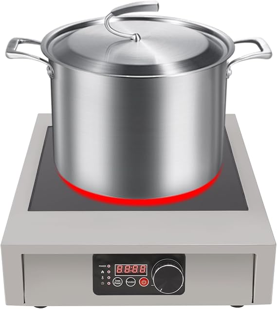 Commercial Induction Cooktop, 3500W 110V Portable Electric Induction Stove with LED Display for Kitchens