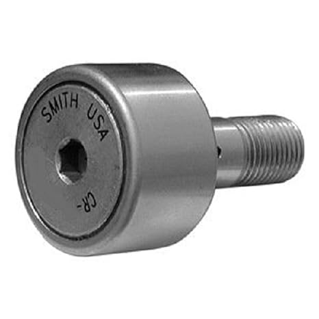 Smith Bearing CR-3-XBC Cam Follower Needle Roller Bearing, Crowned-Regular Stud with Hex-Drive Socket, Sealed, 3.000"