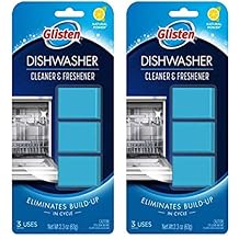 Glisten DT0312T Dishwasher Cleaner & Freshener, 6 Tablets