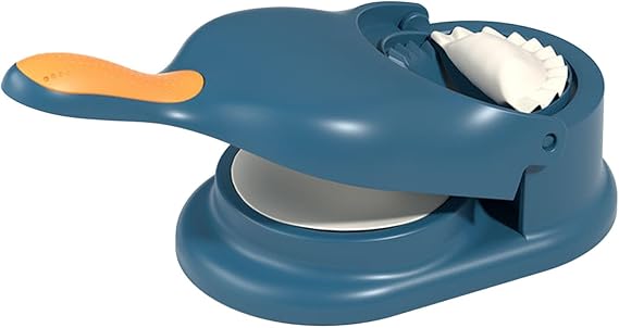 2 In 1 Dumpling Maker Machine, 2025 New Manual Dumpling Dough Dumpling Making Device Machine, Empanada Maker Press, Dumpling Wrappers Press Wrapper for Home Kitchen (Blue)