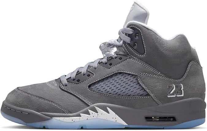 Jordan Air 5 Retro Wolf Grey Light Graphite GS Kids Size 5Y