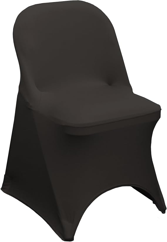 YOUR CHAIR COVERS - Stretch Spandex Folding Chair Cover Black